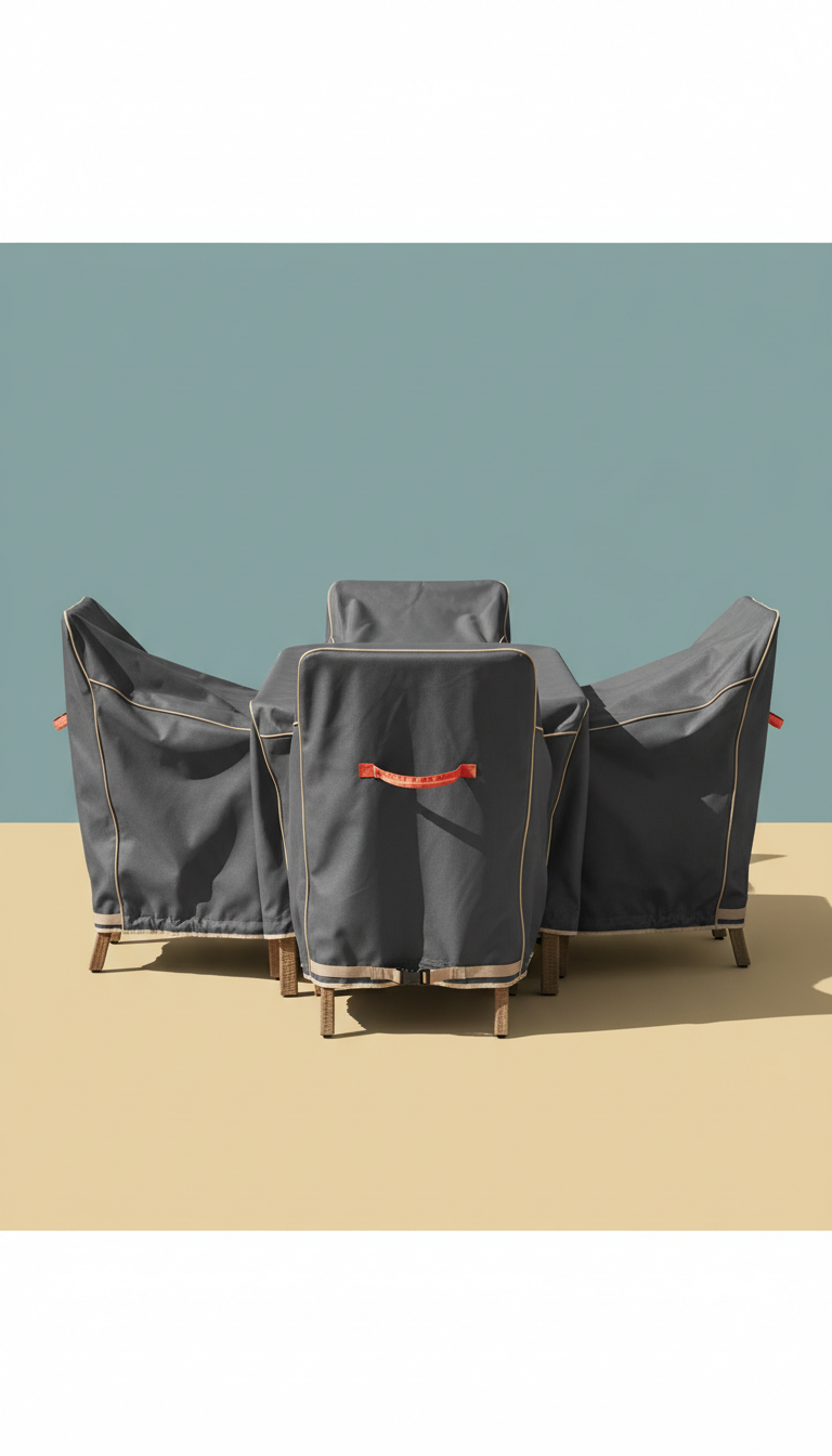 Patio Dining Set Cover with Reinforced Seams
